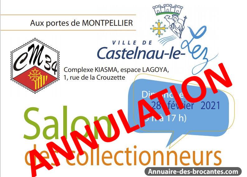 ANNULATION SALON DES COLLECTIONNEUS à CastelnauleLez le 28/02/2021